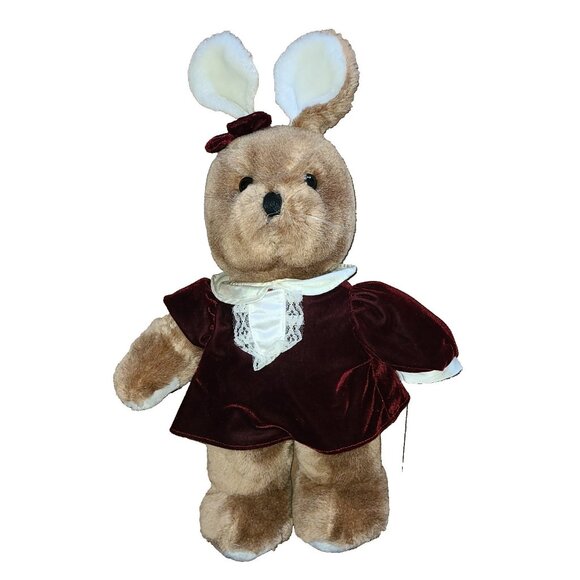 Brown Plush Stuffed Bunny Rabbit Treasure Masters Snuggle-Ups 18 Inch - Picture 1 of 7